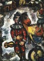 Circo en el pueblo contemporáneo Marc Chagall